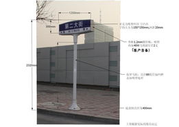 仿罗马柱路名牌与吸塑路名牌的创新制造 不锈钢路名牌的日源权威制造解析